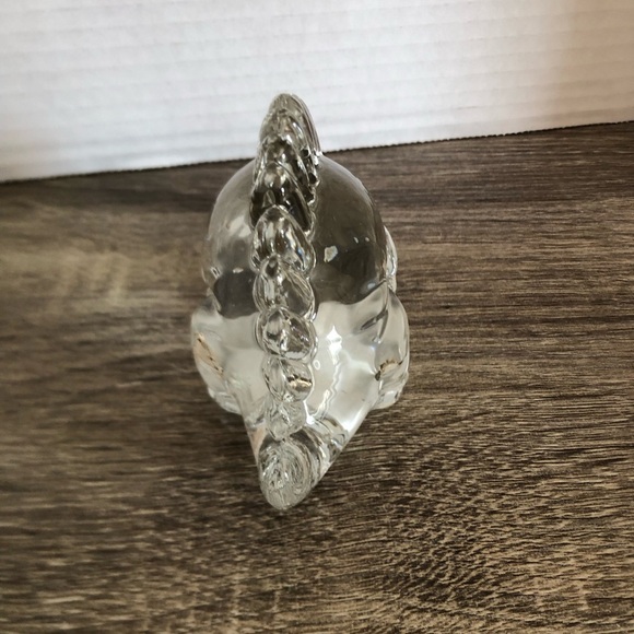 Vtg Clear Glass Dinosaur Paperweight - Picture 7 of 14